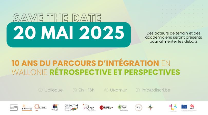 Save the date - 20 mai, 10 ans du parcours d'intégration - Rétrospective et perspectives