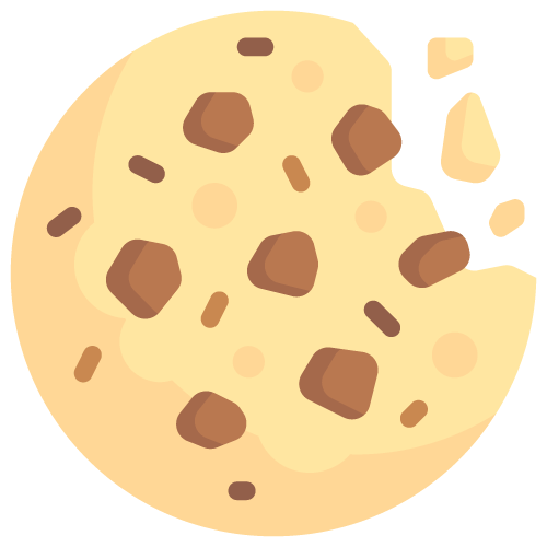 Un cookie coupé en deux